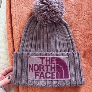 The North Face Purple Knit Beanie
